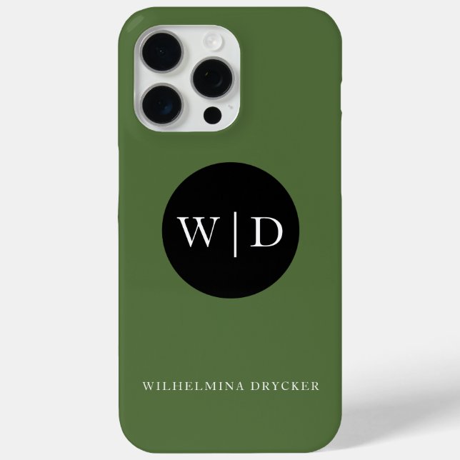 Personalized Name with Monogram Case-Mate iPhone Case (Back)