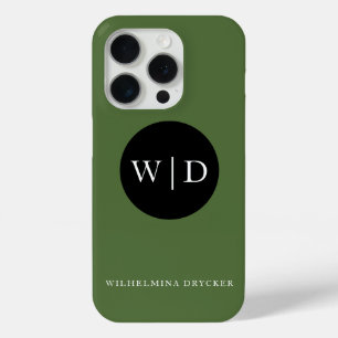 Personalized Name with Monogram iPhone 15 Pro Case