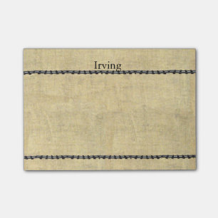 Personalized Name with Old Train Track look Post-it Notes