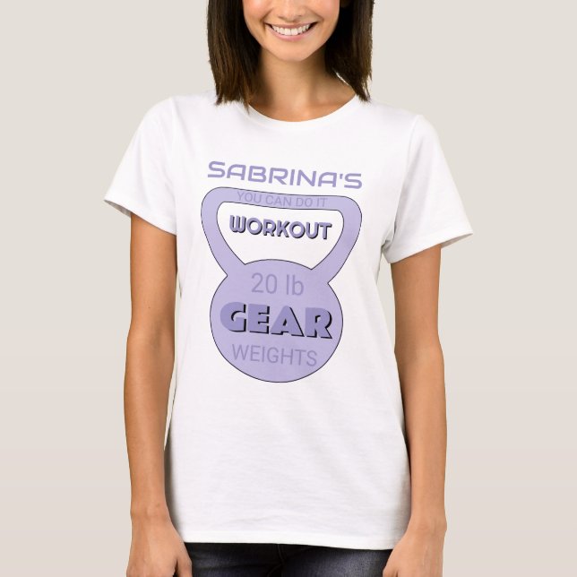 Personalized Name Workout Gear T-Shirt (Front)