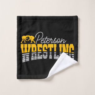 Personalized NAME Wrestling School Team Wrestler Bath Towel Set
