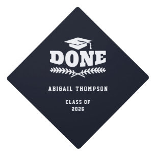 Personalized Name Year Graduation  Cap Topper