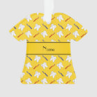 Personalized name yellow brushes and tooth pattern