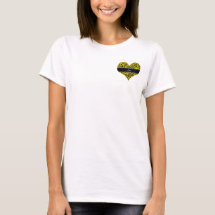 Personalized name yellow leopard pattern T-Shirt