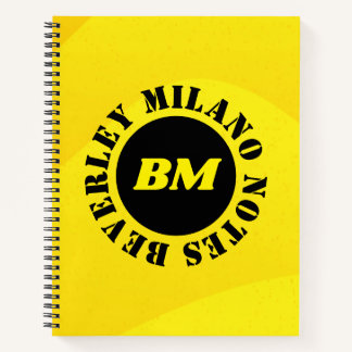 Personalized Name Yellow Notebook