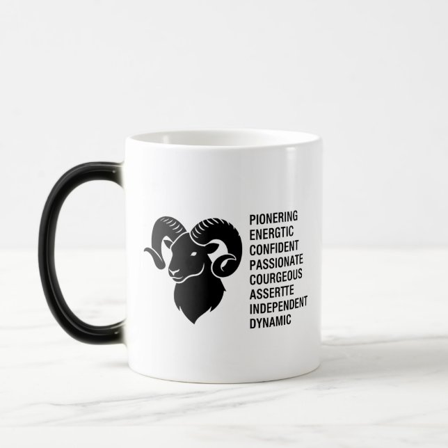 Personalized Name ,zodiac sign, traits mug (Left)