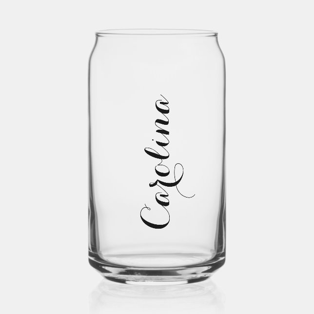 Personalized Named Can Glass (Front)