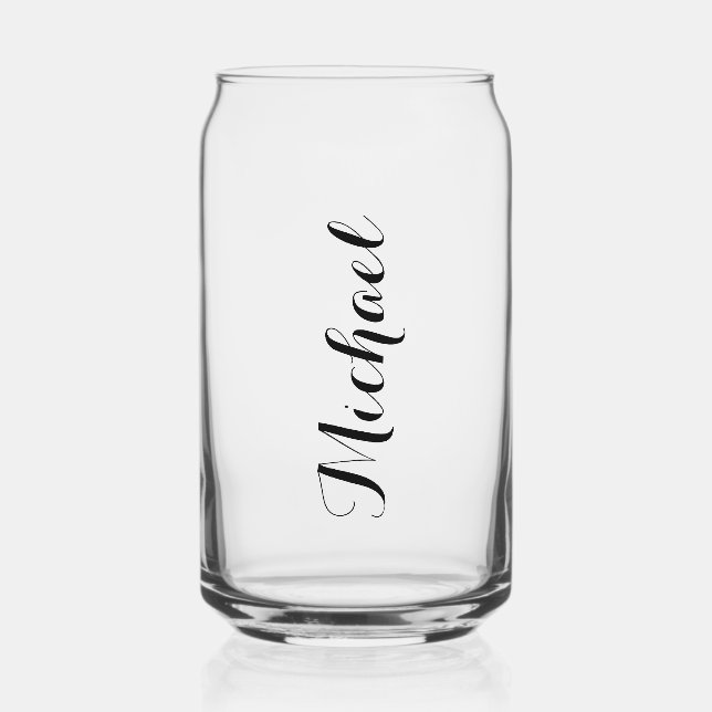 Personalized Named Can Glass (Front)