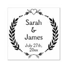 Personalized Names and Wedding Date Rubber Stamp