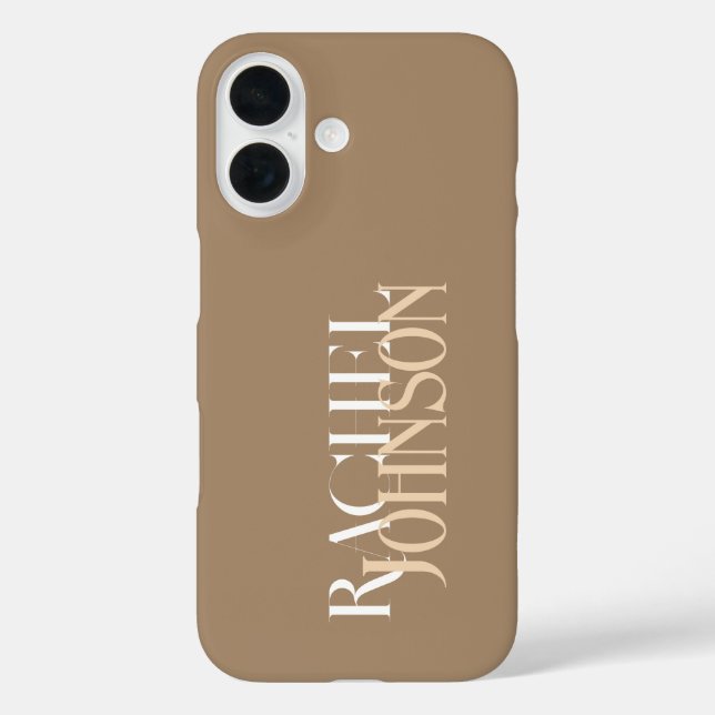 Personalized Names beige  Case-Mate iPhone Case (Back)