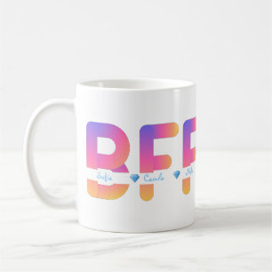 Personalized  Names BFF Mug