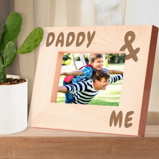 Personalized Names Big and Bold Daddy and Me Etched Frames (Personalized Names Big and Bold Daddy and Me Etched Frames by Ricaso. Fathers day gift ideas)