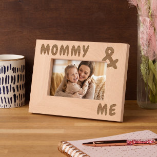Personalized Names Big and Bold Mommy and Me Etched Frames
