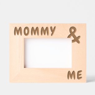 Personalized Names Big and Bold Mommy and Me Etched Frames