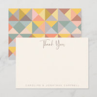 Personalized Names Earthy Yellow Geometric Wedding