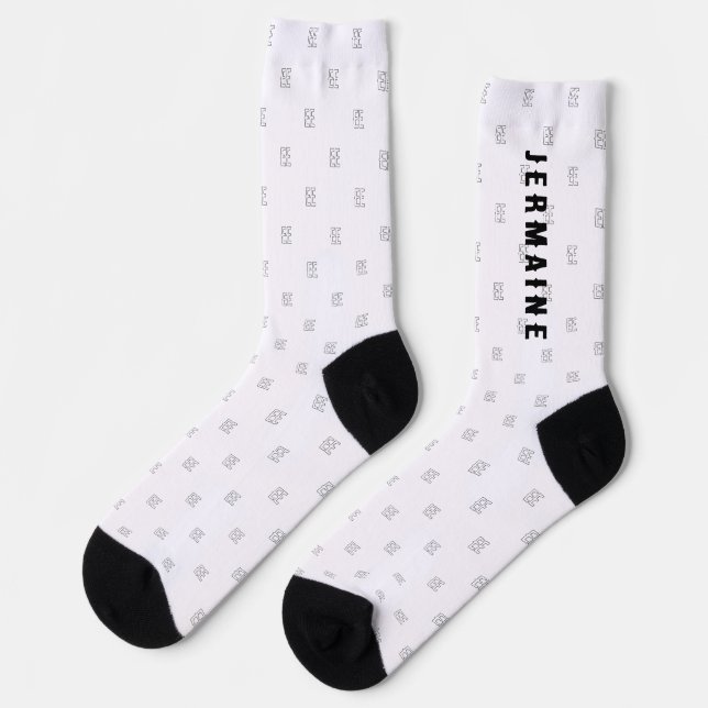 Personalized Names, Monogram Socks (Left)