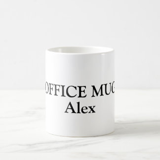 Personalized names on coffee mug