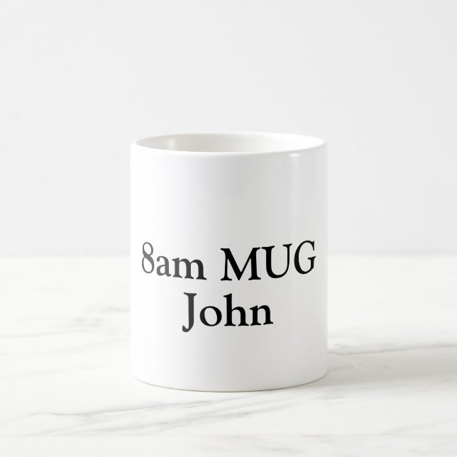Personalized names on Coffee Mug. Office drinking  Coffee Mug (Center)