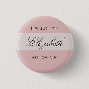 Personalized Nametag Button