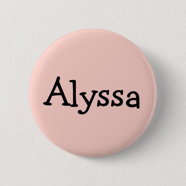 Personalized Nametag Button (Front)