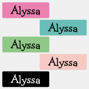 Personalized Nametag Labels
