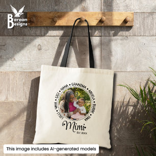 Personalized Nana Grandma Gigi MIMI Established Tote Bag