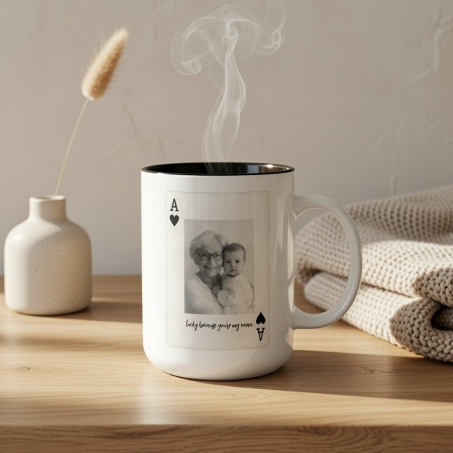 Personalized Nana Mug with Photo – Custom Grandma  (Créateur téléchargé)