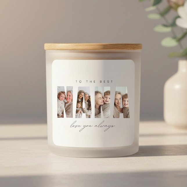 Personalized NANA Photo Custom Square Sticker (Creator Uploaded)