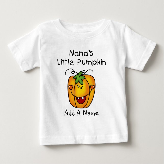 Personalized Nana's Little Pumpkin Tshirt (Front)