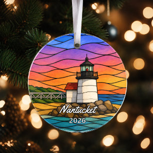Personalized Nantucket Acrylic Ornament, Custom Ma Ornament