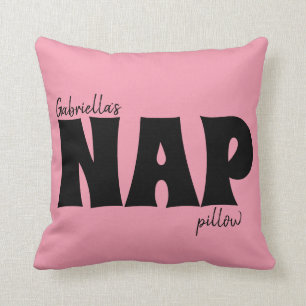 Personalized, Nap Pillow, Pin, lashes Throw Pillow