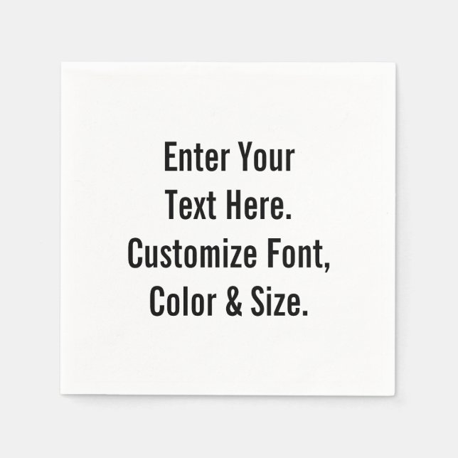 Personalized Napkin (Front)