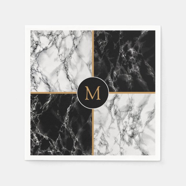 Personalized Napkins with Custom Letter or Number (Front)