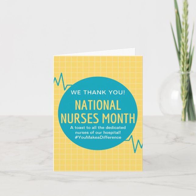 Personalized National Nurses Month Card (Front)