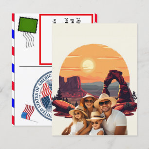 Personalized National Park Travel Adventure 2026 Holiday Postcard