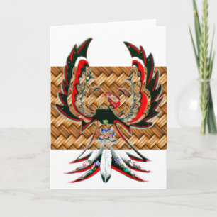 Personalized Native American Basket Greeting Card