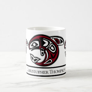 Personalized Native American Orca Killer Whale Coffee Mug