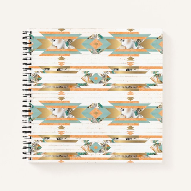 Personalized Native American Spiral Notebook (Front)