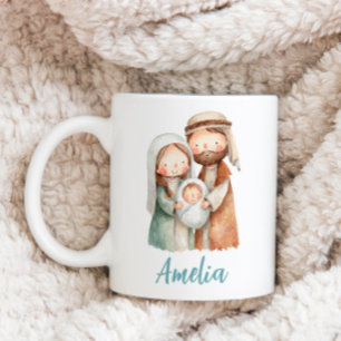 Personalized Nativity Christmas Coffee Mug Gift