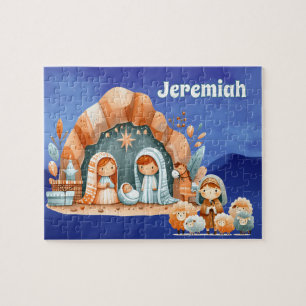 Personalized Nativity  Jigsaw Puzzle