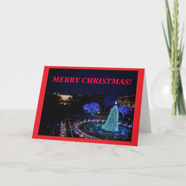 Personalized Nat'l Christmas Tree - Greeting Card (Front)