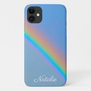 Personalized natural real rainbow iPhone 11 case