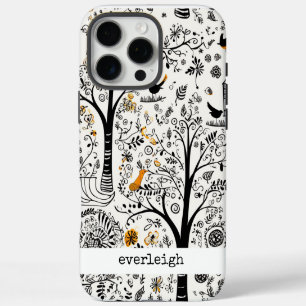 Personalized Nature Doodles iPhone 16 Pro Max Case