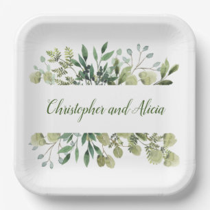 personalized nature paper plate