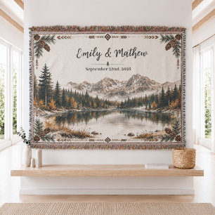 Personalized Nature Woven Throw Blanket