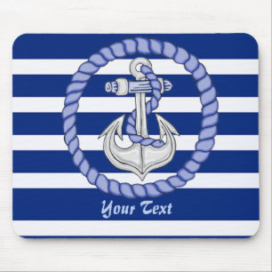 Personalized Nautical Anchor 2 Mouse Pad