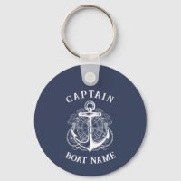 Personalized Nautical Captain Boat Name Anchor