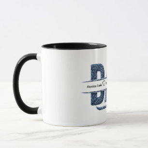 Personalized Nautical Dad Rope Monogram Family Mug