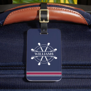 Personalized Nautical Luggage Tag