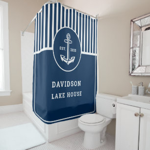 Personalized Nautical Navy Blue Welcome with Ancho